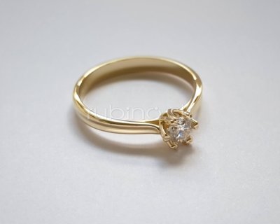 Briliantový prsteň / zlato-briliant