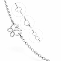 Strieborná retiazka Elegance s menom  - SILVIA