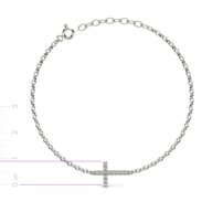 Strieborný náramok - C 243 K