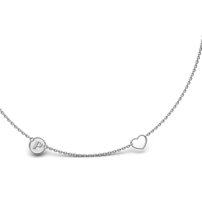 Strieborný náhrdelník písmeno P  - L 036 N