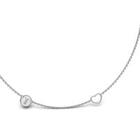Strieborný náhrdelník písmeno T  - L 036 N