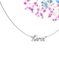 Strieborná retiazka s menom - KARIN