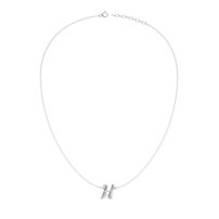 Strieborný náhrdelník písmeno  H - B 126 N