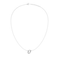Strieborný náhrdelník písmeno  O - B 126 N