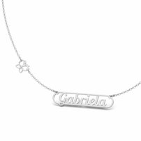 Strieborná retiazka Elegance s menom  - GABRIELA