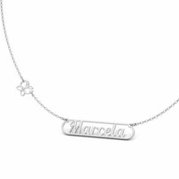 Strieborná retiazka Elegance s menom  - MARCELA