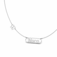 Strieborná retiazka Elegance s menom  - NORA