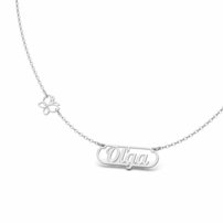 Strieborná retiazka Elegance s menom  - OĽGA