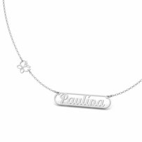 Strieborná retiazka Elegance s menom  - PAULÍNA