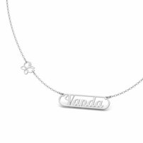 Strieborná retiazka Elegance s menom  - VANDA