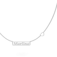 Strieborná retiazka s menom Exclusiv - MARTINA