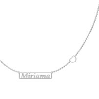 Strieborná retiazka s menom Exclusiv - MIRIAMA