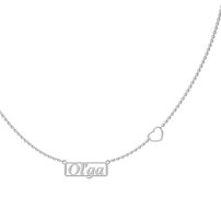 Strieborná retiazka s menom Exclusiv - OĽGA
