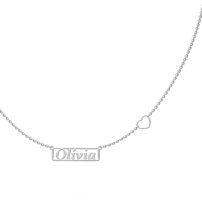 Strieborná retiazka s menom Exclusiv - OLÍVIA