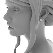 Strieborné náušnice - C 143 T