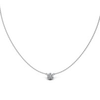 Strieborný náhrdelník kvietok - A 327 N