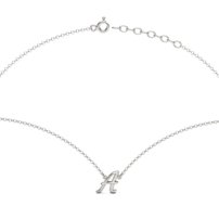 Strieborný náhrdelník písmeno  A - B 126 N