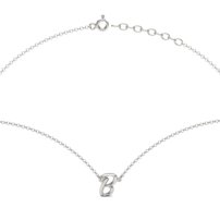 Strieborný náhrdelník písmeno  B - B 126 N
