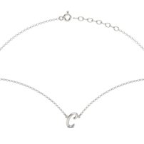 Strieborný náhrdelník písmeno  C - B 126 N