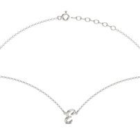 Strieborný náhrdelník písmeno  E - B 126 N