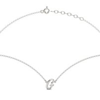 Strieborný náhrdelník písmeno  G - B 126 N