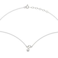 Strieborný náhrdelník písmeno  S - B 126 N