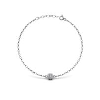 Strieborný náramok kvietok - A 327 K