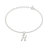 Strieborný náramok písmeno  H - B 126 K