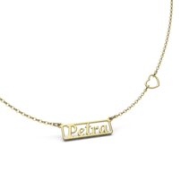 Zlatá retiazka s menom EXCLUSIV - PETRA
