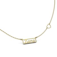 Zlatá retiazka s menom EXCLUSIV - ZARA