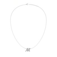 Strieborný náhrdelník písmeno  M - B 126 N